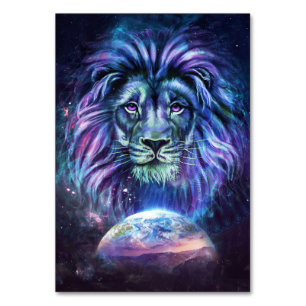 Tarjeta De Mesa León adorable