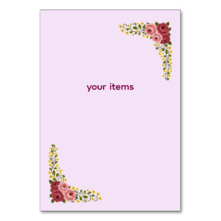 Tarjeta De Mesa Letrero de Mesa en Forma de Toldo