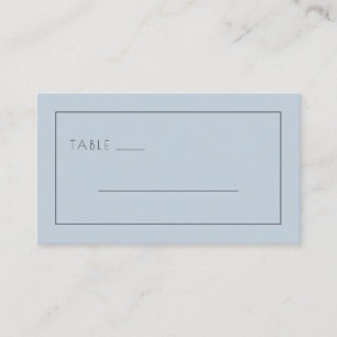 Tarjeta De Mesa Letrero de mesa minimalista azul calmado