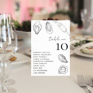 Tarjeta De Mesa Letrero de nombres de boda de gráfico de asientos