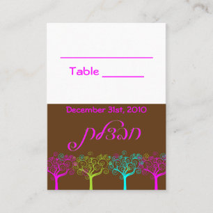 Tarjeta De Mesa Liana Claire Bat Mitzvah Boda Table Card