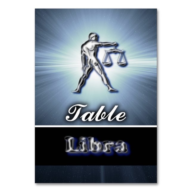 Tarjeta De Mesa Libra (Anverso)