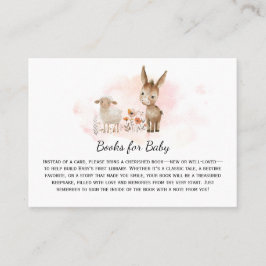 Tarjeta De Mesa Libros neutrales de género de ovejas de burro para