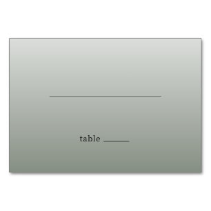 Tarjeta De Mesa Línea Minimalista Gris Tranquila
