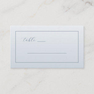 Tarjeta De Mesa Líneas minimalistas de luz azul calmada