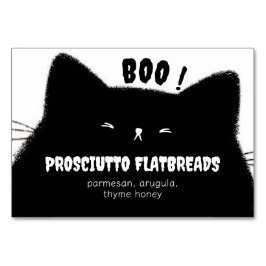 Tarjeta De Mesa Little Boo Halloween Baby Shower Buffet Food Name