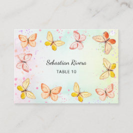 Tarjeta De Mesa Little Butterfly Magic Girl Birthday Place Cards