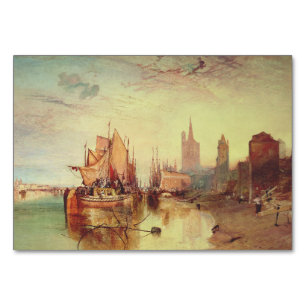 Tarjeta De Mesa Llegada de un barco de paquete por Joseph Turner