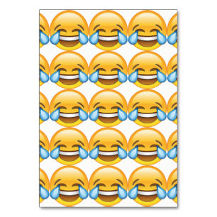 Tarjeta De Mesa Llorando lágrimas de emoji de alegría