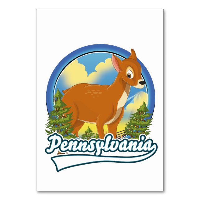 Tarjeta De Mesa logotipo de Pennsylvania Travel (Anverso)