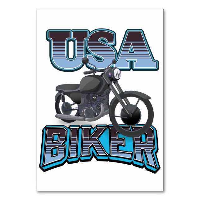 Tarjeta De Mesa logotipo de USA Biker (Anverso)