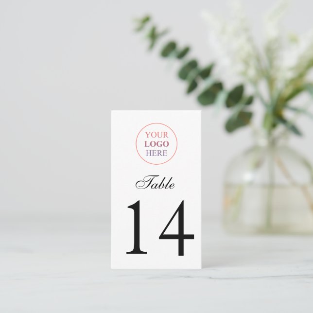 Tarjeta De Mesa Logotipo promocional de personalizado (Anverso de pie)