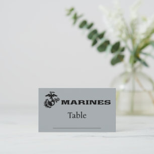 Tarjeta De Mesa Logotipo USMC Logotipo negro apilado
