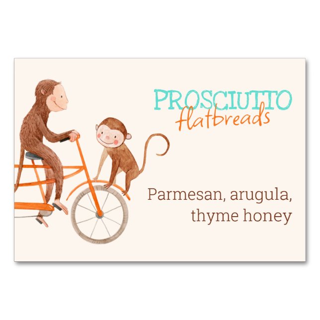 Tarjeta De Mesa Los gemelos Baby Shower cute el doble problema de  (Anverso)