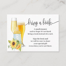 Tarjeta De Mesa Los girasoles traen un libro burbujas Baby Shower 