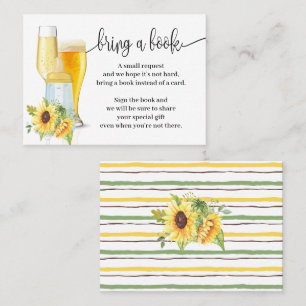 Tarjeta De Mesa Los girasoles traen un libro burbujas Baby Shower 