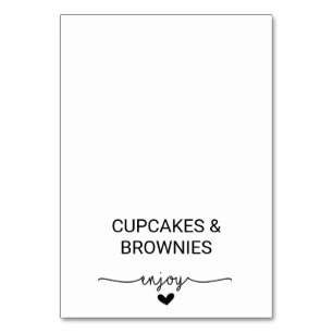 Tarjeta De Mesa Love Hearts Buffet Food Labels