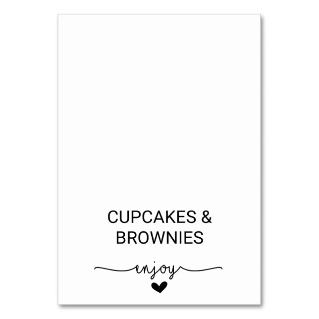 Tarjeta De Mesa Love Hearts Buffet Food Labels (Anverso)