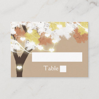Tarjeta De Mesa Luces de cadena de caída del árbol de roble