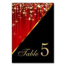 Luces de Estrella Roja esparcen - Número de tabla