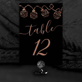 Tarjeta De Mesa Luces RPG | Dígito de la fantasía del cobre Tablet
