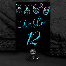 Tarjeta De Mesa Luces RPG | Holo Fantasy Tabletop PnP Gamer Dice