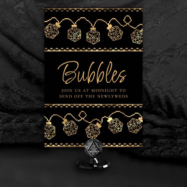 Tarjeta De Mesa Luces RPG | Personalizado del jugador de la tabla  (Customize for various tables (advice, bubbles, snack/sweets/coffee bar, ladies/gentlemen, etc))