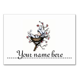 Tarjeta De Mesa Lugar de marca para la tabla de Navidades: