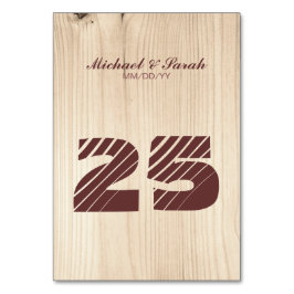 Tarjeta De Mesa Madera