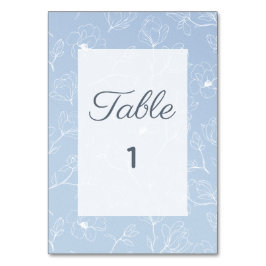Tarjeta De Mesa Magnolia Azul