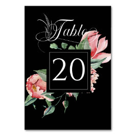 Tarjeta De Mesa Magnolia rosa, recepción de bodas