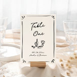 Tarjeta De Mesa Mano caprichosa<br><div class="desc">Este adorable diseño presenta elementos dibujados a mano y un texto llamativo en negrita.</div>