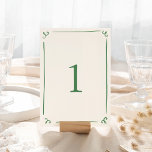 Tarjeta De Mesa Mano caprichosa dibujada en verde<br><div class="desc">Este adorable diseño presenta elementos dibujados a mano y un texto llamativo en negrita.</div>