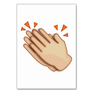 Tarjeta De Mesa Manos de aplauso - Emoji