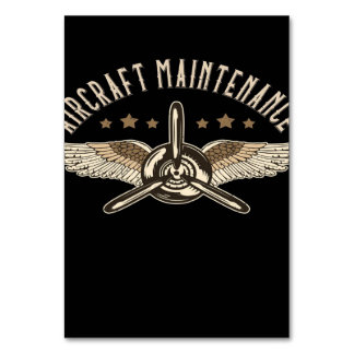 Tarjeta De Mesa Mantenimiento de aeronaves | Diseño de Guay