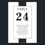 Tarjeta De Mesa Marco geométrico mínimo en blanco y negro con nomb<br><div class="desc">Creados para coincidir con nuestra colección de "Minimal Bold Boda", estos números de tabla de bodas mínimos contemporáneos incluyen el número de la tabla en un audaz tipo de letra serif, con la palabra "table" y los nombres de sus invitados en un contraste de todos los mayúsculas y minúsculas, todo...</div>