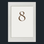 Tarjeta De Mesa Marco simple<br><div class="desc">Elegante tarjeta de número de tabla con un diseño de cuadro 3D simulado en blanco y negro. Este diseño minimalista y refinado aporta un toque lujoso a las mesas bodas,  creando un aspecto cohesivo y sofisticado que complementa cualquier temática boda moderna.</div>