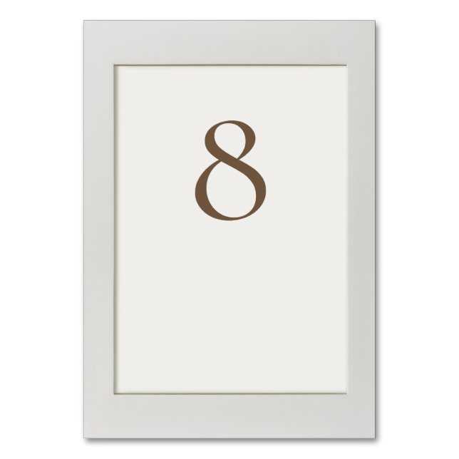 Tarjeta De Mesa Marco simple (Reverso)