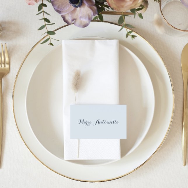 Tarjeta De Mesa Marie Antoinette Boda Rococo Dusty Blue (Subido por el creador)