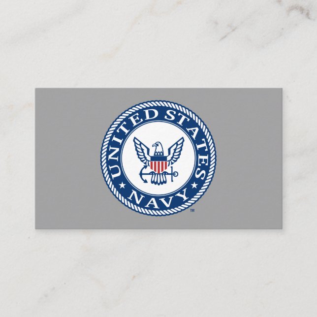 Tarjeta De Mesa Marina de Estados Unidos | Alteración naval Emblem (Anverso)