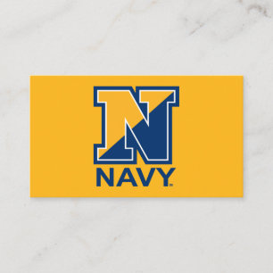 Tarjeta De Mesa Marina de Estados Unidos N inicial de la marina