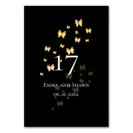 Tarjeta De Mesa Mariposa dorada