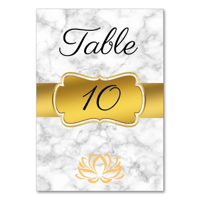 Tarjeta De Mesa Mármol (Anverso)