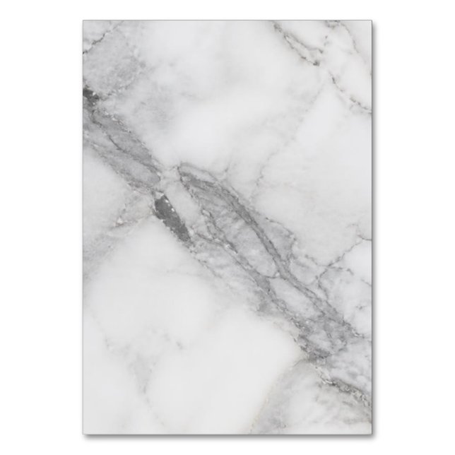 Tarjeta De Mesa Mármol Blanco (Anverso)