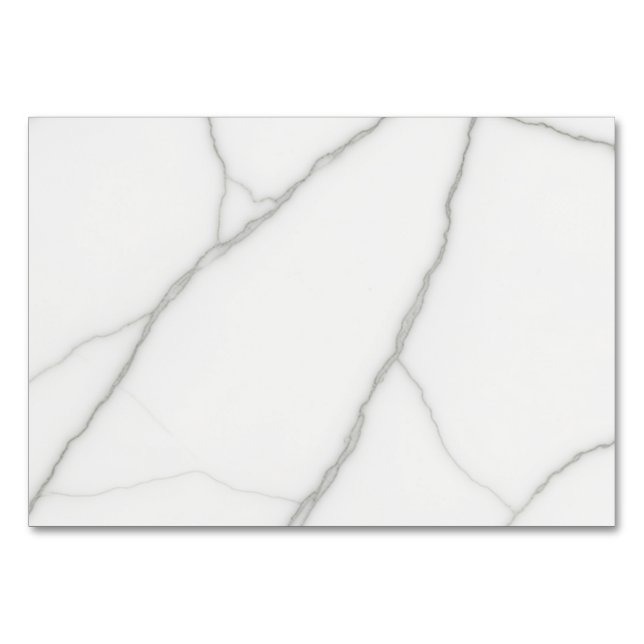 Tarjeta De Mesa Mármol Blanco (Anverso)