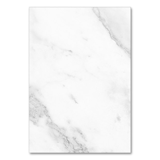 Tarjeta De Mesa Mármol Blanco (Anverso)