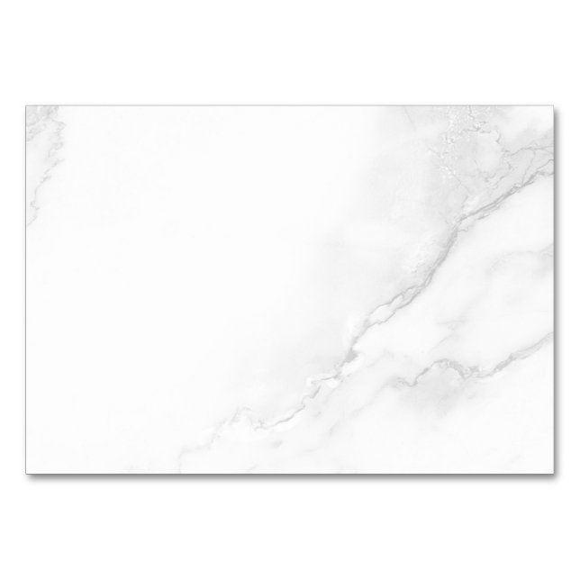 Tarjeta De Mesa Mármol Blanco (Anverso)