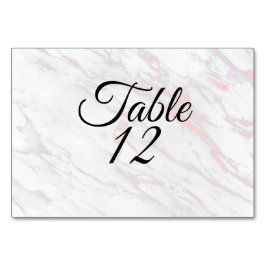 Tarjeta De Mesa Mármol rosa y gris moderno