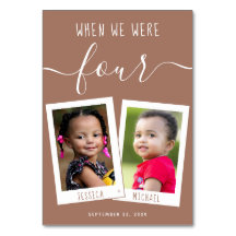 Marrón Cuando éramos niños Fotos Escritura Boda