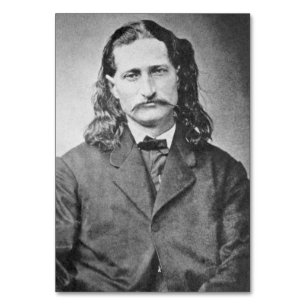 Tarjeta De Mesa Marshal Wild Bill Hickok Antiguo Cañero Occidental
